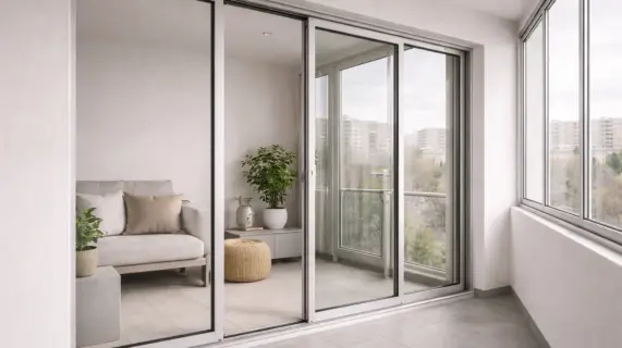 Раздвижное остекление в квартире