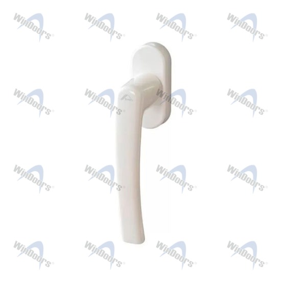 Ручка оконная RotoLine 37 мм, Белая, с логотипом, с винтами