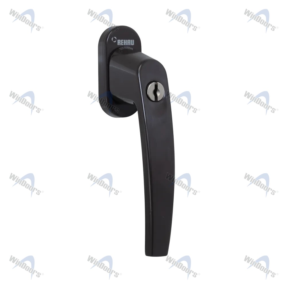 Ручка оконная с замком CAMEA-Design белая