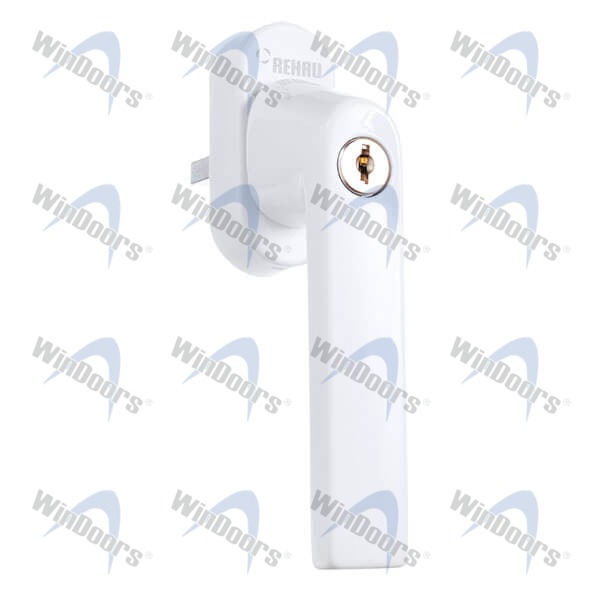 Оконная ручка с универсальным штифтом VarioFit. Цвет чёрный матовый.