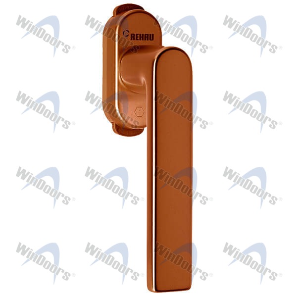 Ручка оконная с замком CAMEA-Design Коричневая