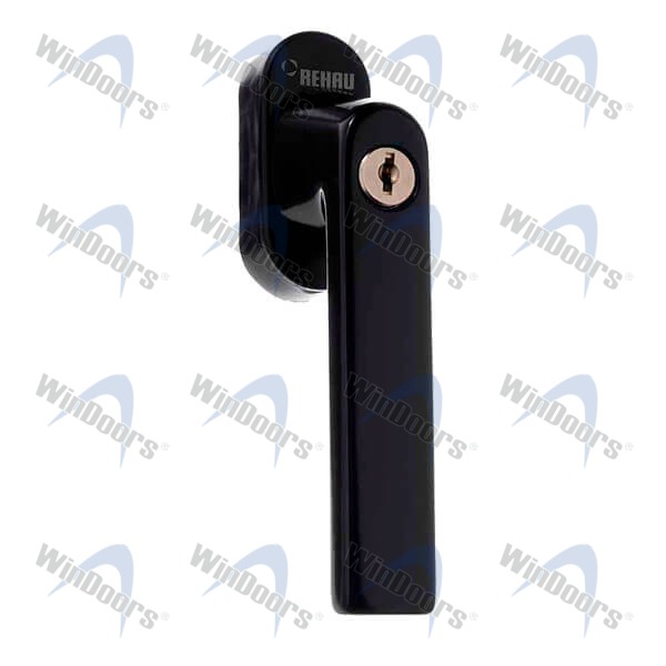 Оконная ручка с замком VARIO FIT. Цвет белый.